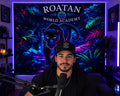 Roatan Neon Panther – Premium Fantasy Jungle Backdrop | Streaming, Gaming & Content Creator Background