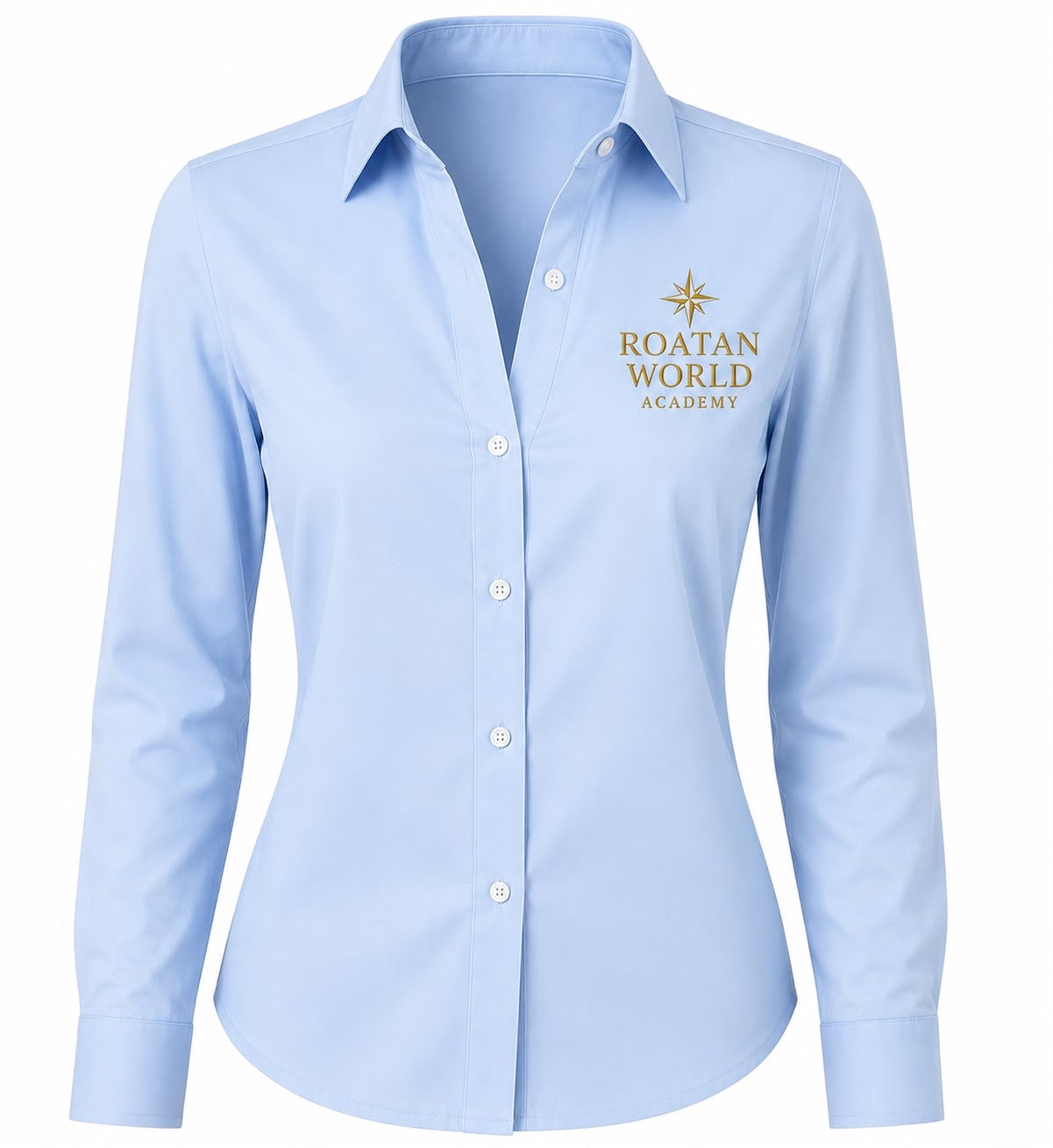 Roatan World Academy Women's Button-Up Shirt – Classic Uniform Blouse