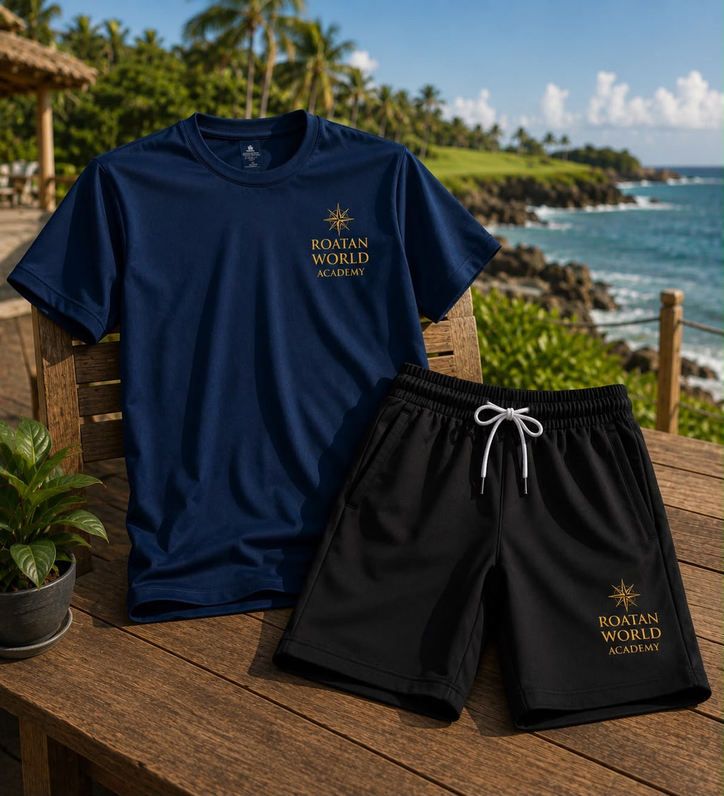 Roatan World Academy Signature Unisex T-Shirt & Shorts Set