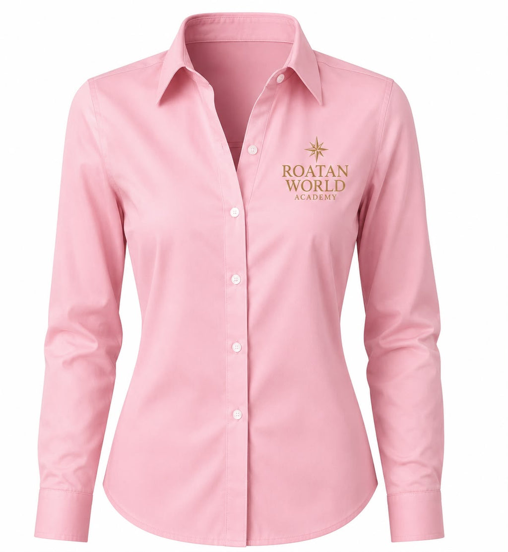 Roatan World Academy Women's Button-Up Shirt – Classic Uniform Blouse