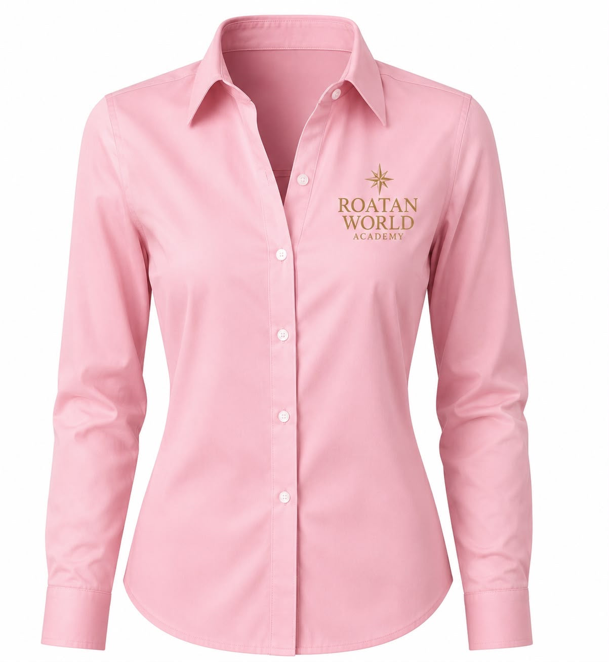 Roatan World Academy Women's Button-Up Shirt – Classic Uniform Blouse