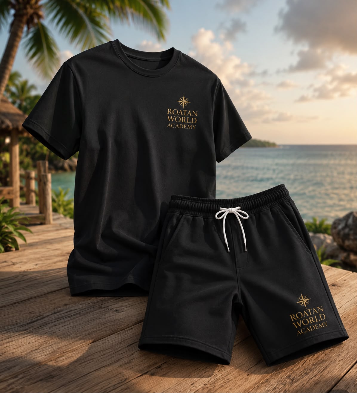 Roatan World Academy Signature Unisex T-Shirt & Shorts Set
