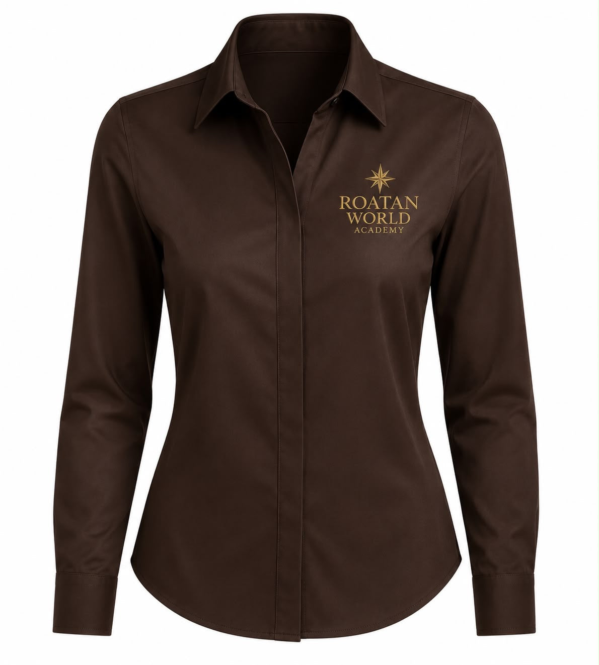 Roatan World Academy Women's Button-Up Shirt – Classic Uniform Blouse