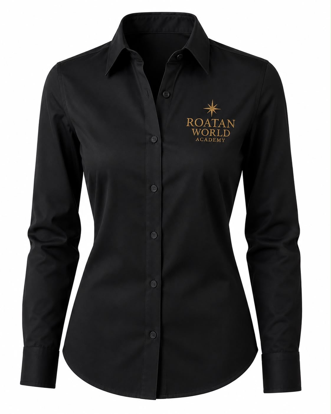Roatan World Academy Women's Button-Up Shirt – Classic Uniform Blouse